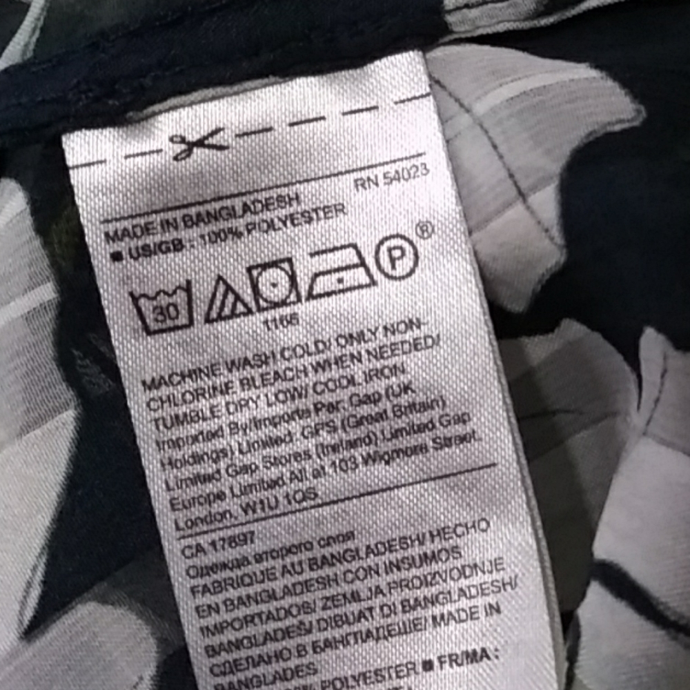 Banana Republic Floral Blouse Size Large - Picture 5 of 5